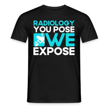 Radiology Radiologist Radiology Technician - Men's T-Shirt - black - Front - AI Model Male 178 light (178cm)