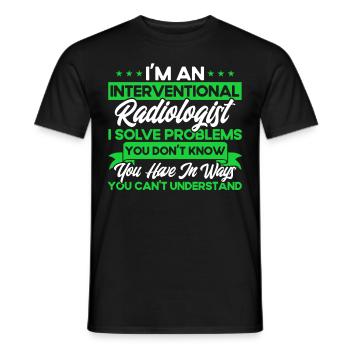 Radiology Radiologist Radiology Technician - Men's T-Shirt - black - Front - AI Model Male 178 light (178cm)