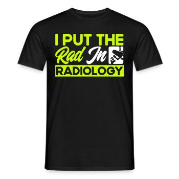 Radiology Radiologist Radiology Technician - Men's T-Shirt - black - Front - AI Model Male 178 light (178cm)