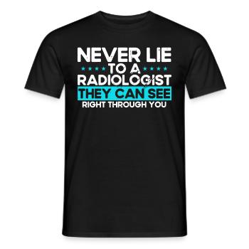 Radiology Radiologist Radiology Technician - Men's T-Shirt - black - Front - AI Model Male 178 light (178cm)
