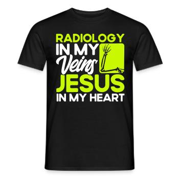 Radiology Radiologist Radiology Technician - Men's T-Shirt - black - Front - AI Model Male 178 light (178cm)