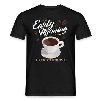 Coffee Coffee Lovers Coffee Drinkers Gift - Men's T-Shirt - black - Front - AI Model Male 178 light (178cm)