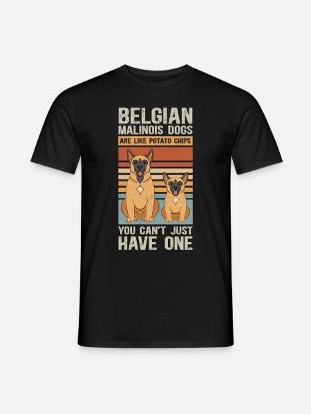 Belgian Shepherd Malinois Dog Gift - Men's T-Shirt - black