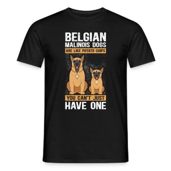 Belgian Shepherd | Malinois Dog Gift - Men's T-Shirt - black - Front - AI Model Male 178 light (178cm)