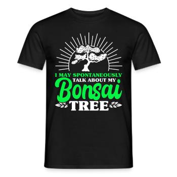 Bonsai Tree Gift Japan Bonsai Garden - Men's T-Shirt - black - Front - AI Model Male 178 light (178cm)