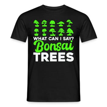 Bonsai Tree Gift Japan Bonsai Garden - Men's T-Shirt - black - Front - AI Model Male 178 light (178cm)