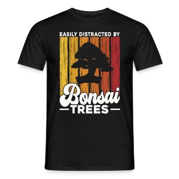Bonsai Tree Gift Japan Bonsai Garden - Men's T-Shirt - black - Front - AI Model Male 178 light (178cm)