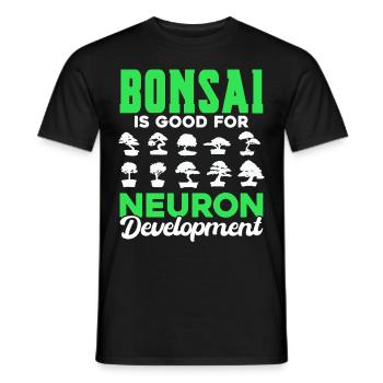 Bonsai Tree Gift Japan Bonsai Garden - Men's T-Shirt - black - Front - AI Model Male 178 light (178cm)