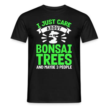 Bonsai Tree Gift Japan Bonsai Garden - Men's T-Shirt - black - Front - AI Model Male 178 light (178cm)