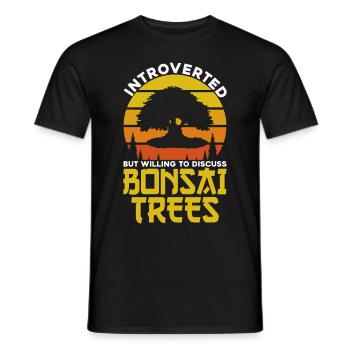 Bonsai Tree Gift Japan Bonsai Garden - Men's T-Shirt - black - Front - AI Model Male 178 light (178cm)