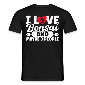 Bonsai Tree Gift Japan Bonsai Garden - Men's T-Shirt - black - Front - AI Model Male 178 light (178cm)