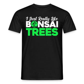 Bonsai Tree Gift Japan Bonsai Garden - Men's T-Shirt - black - Front - AI Model Male 178 light (178cm)