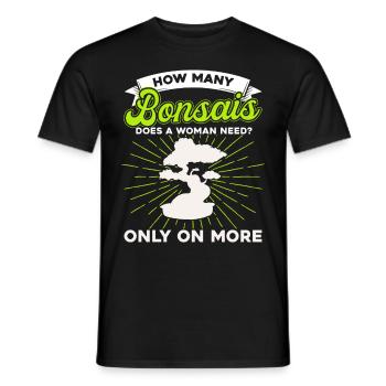 Bonsai Tree Gift Japan Bonsai Garden - Men's T-Shirt - black - Front - AI Model Male 178 light (178cm)