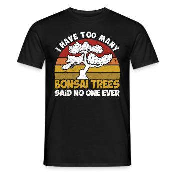 Bonsai Tree Gift Japan Bonsai Garden - Men's T-Shirt - black - Front - AI Model Male 178 light (178cm)
