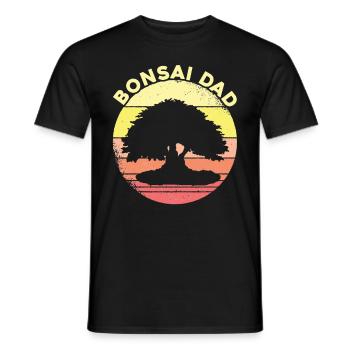 Bonsai Tree Gift Japan Bonsai Garden - Men's T-Shirt - black - Front - AI Model Male 178 light (178cm)