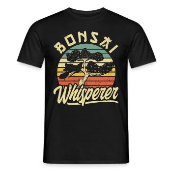 Bonsai Tree Gift Japan Bonsai Garden - Men's T-Shirt - black - Front - AI Model Male 178 light (178cm)