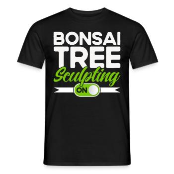 Bonsai Tree Gift Japan Bonsai Garden - Men's T-Shirt - black - Front - AI Model Male 178 light (178cm)