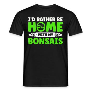 Bonsai Tree Gift Japan Bonsai Garden - Men's T-Shirt - black - Front - AI Model Male 178 light (178cm)