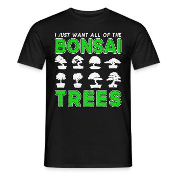 Bonsai Tree Gift Japan Bonsai Garden - Men's T-Shirt - black - Front - AI Model Male 178 light (178cm)