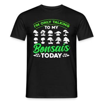 Bonsai Tree Gift Japan Bonsai Garden - Men's T-Shirt - black - Front - AI Model Male 178 light (178cm)