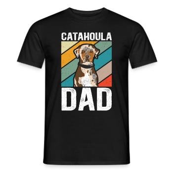Catahoula Papa Léopard Chien Chien Cadeau - T-shirt homme - noir - Devant - AI Model Male 178 light (178cm)