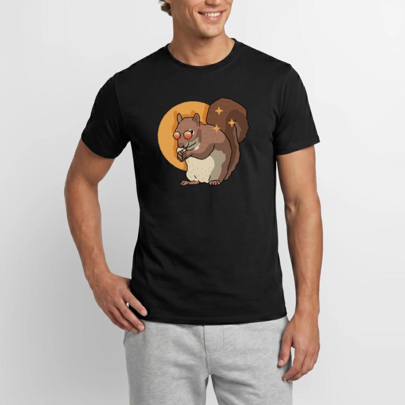 Cute Squirrel Squirrel Grey Squirrel Gift Men's T-Shirt