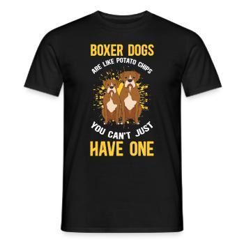 Boxer Dog German Boxer Dog Owner Gift - Men's T-Shirt - black - Front - AI Model Male 178 light (178cm)