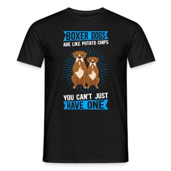 Boxer Dog Dog Owner German Boxer Gift - Men's T-Shirt - black - Front - AI Model Male 178 light (178cm)