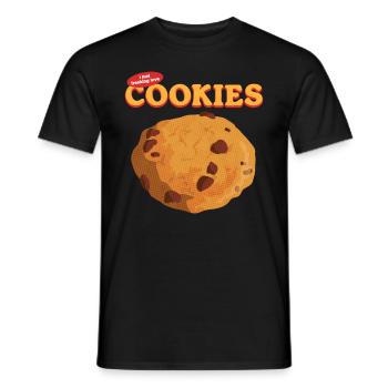 Cookies Cookie | Cookie Baking Cookies Gift - Men's T-Shirt - black - Front - AI Model Male 178 light (178cm)