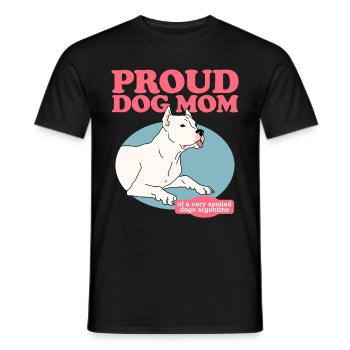 Dogo Argentino Mom Dogs Dog Owner Gift - Men's T-Shirt - black - Front - AI Model Male 178 light (178cm)