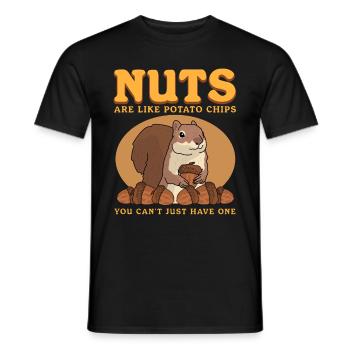 Cute Squirrel Grey Squirrel Squirrel Gift - Men's T-Shirt - black - Front - AI Model Male 178 light (178cm)