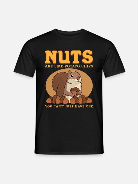 Süßes Eichhörnchen Grauhörnchen Hörnchen Geschenk - Männer T-Shirt - Schwarz