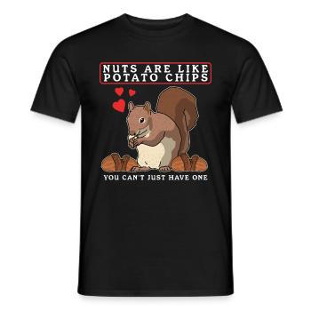 Cute Squirrel Squirrel Grey Squirrel Gift - Men's T-Shirt - black - Front - AI Model Male 178 light (178cm)