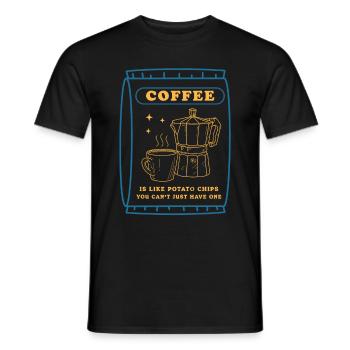 Café Amateurs de café Buveurs de café Cadeau - T-shirt homme - noir - Devant - AI Model Male 178 light (178cm)