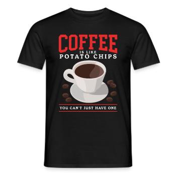 Les amateurs de café | Cadeau du buveur de café - T-shirt homme - noir - Devant - AI Model Male 178 light (178cm)