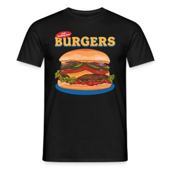 Hamburg Fast Food Burger Fast Food Cadeau - T-shirt homme - noir - Devant - AI Model Male 178 light (178cm)