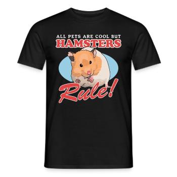 Hamster Golden Hamster Hamster Nain Cadeau - T-shirt homme - noir - Devant - AI Model Male 178 light (178cm)
