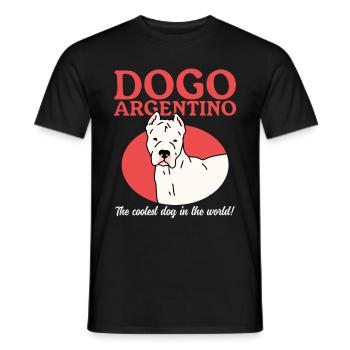 Dogo Argentino Dogs Dog Owner Gift - Men's T-Shirt - black - Front - AI Model Male 178 light (178cm)