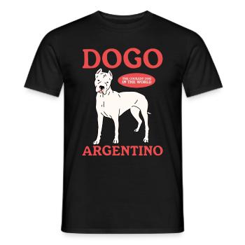 Dogo Argentino Dog Dog Owner Gift - Men's T-Shirt - black - Front - AI Model Male 178 light (178cm)