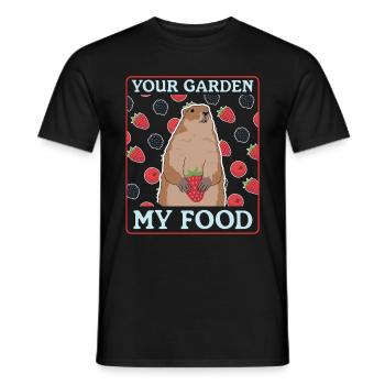 Murmeltiere Groundhog Munggen Mankai Geschenk - Männer T-Shirt - Schwarz - Vorne - AI Model Male 178 light (178cm)