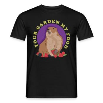 Murmeltiere Groundhog Mankai Munggen Geschenk - Männer T-Shirt - Schwarz - Vorne - AI Model Male 178 light (178cm)