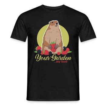 Murmeltiere Mankai Groundhog Munggen Geschenk - Männer T-Shirt - Schwarz - Vorne - AI Model Male 178 light (178cm)