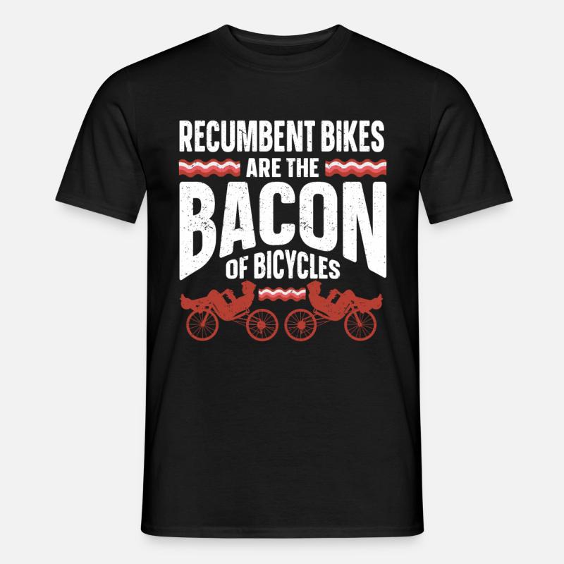Liegerad Liegeradfahrer Radfahrer - Männer T-Shirt - Schwarz