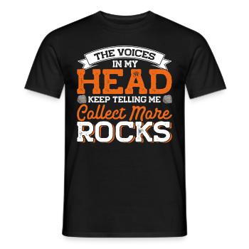 Géologue de la géologie collectrice de roches - T-shirt homme - noir - Devant - AI Model Male 178 light (178cm)