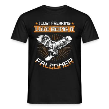 Fauconnerie Décapage Chasse Chasse Faucons Cadeau - T-shirt homme - noir - Devant - AI Model Male 178 light (178cm)