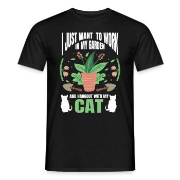 Pflanzen Gartenarbeit Gärtner Landschaftsarchitekt - Männer T-Shirt - Schwarz - Vorne - AI Model Male 178 light (178cm)