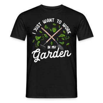 Pflanzen Gartenarbeit Gärtner Landschaftsarchitekt - Männer T-Shirt - Schwarz - Vorne - AI Model Male 178 light (178cm)