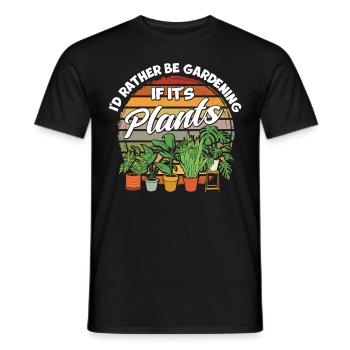 Pflanzen Gartenarbeit Gärtner Landschaftsarchitekt - Männer T-Shirt - Schwarz - Vorne - AI Model Male 178 light (178cm)