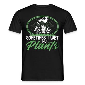 Pflanzen Gartenarbeit Gärtner Landschaftsarchitekt - Männer T-Shirt - Schwarz - Vorne - AI Model Male 178 light (178cm)