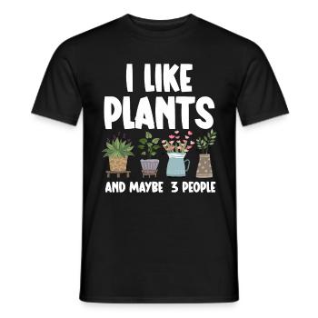 Pflanzen Gartenarbeit Gärtner Landschaftsarchitekt - Männer T-Shirt - Schwarz - Vorne - AI Model Male 178 light (178cm)